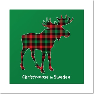 Christmoose In Sweden Posters and Art